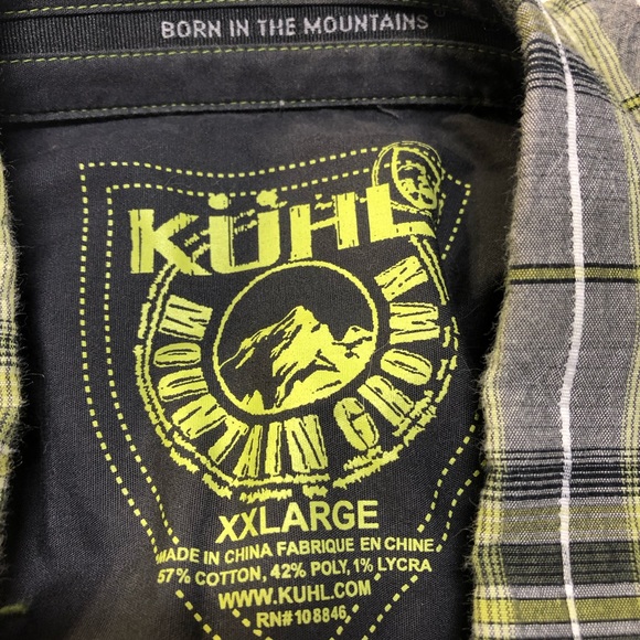 Kühl Men’s Short Sleeve Button up Shirt XXL - Picture 8 of 11